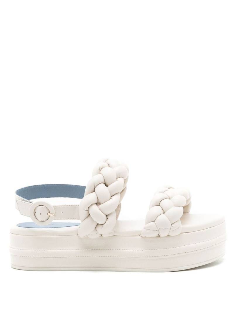 Blue Bird Shoes braided-detail platform sandals - White von Blue Bird Shoes