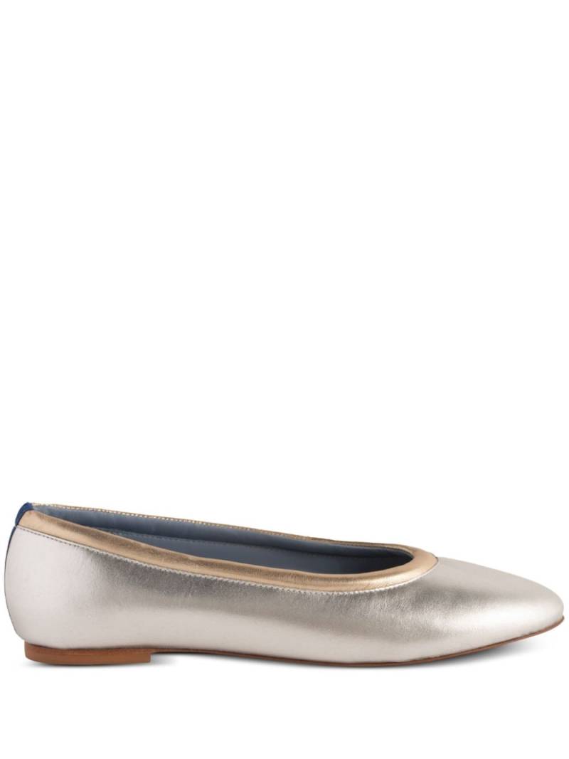 Blue Bird Shoes metallic ballerina shoes - Silver von Blue Bird Shoes