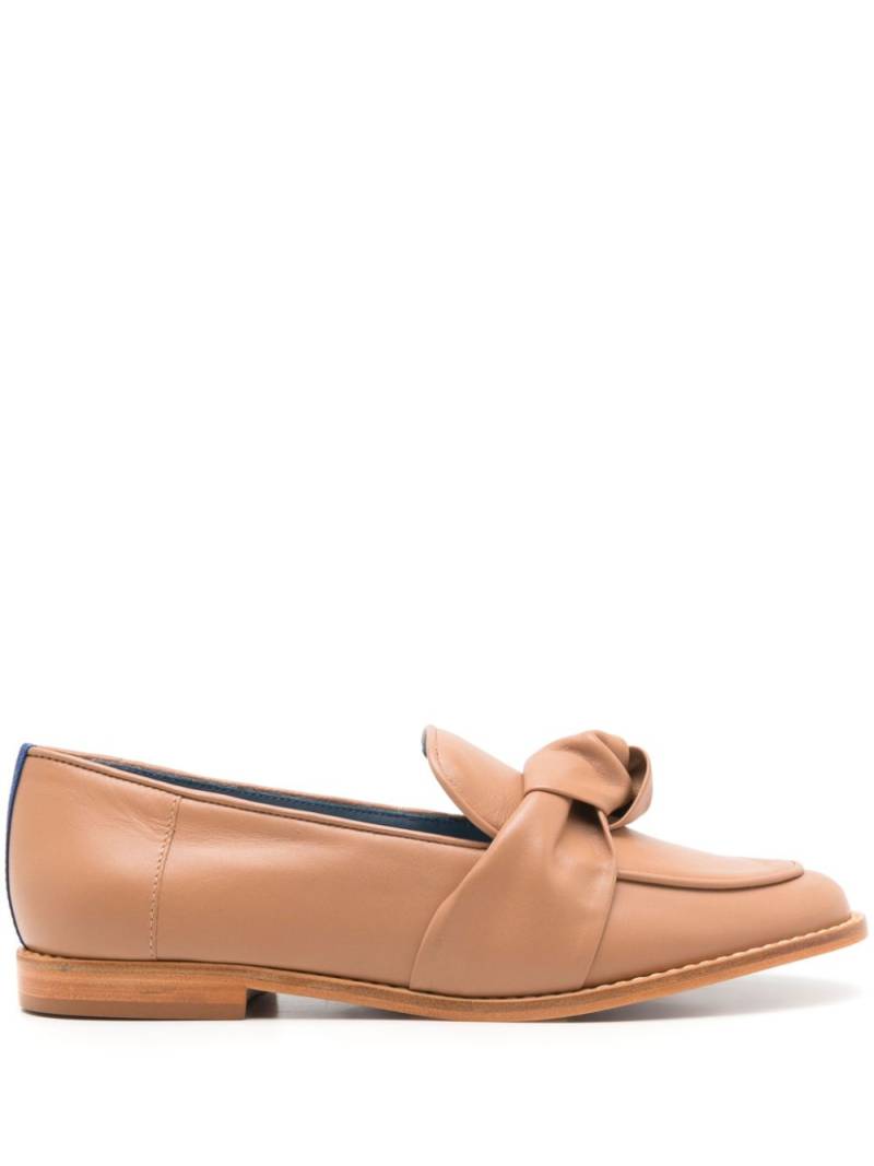 Blue Bird Shoes penny-knot leather loafers - Neutrals von Blue Bird Shoes