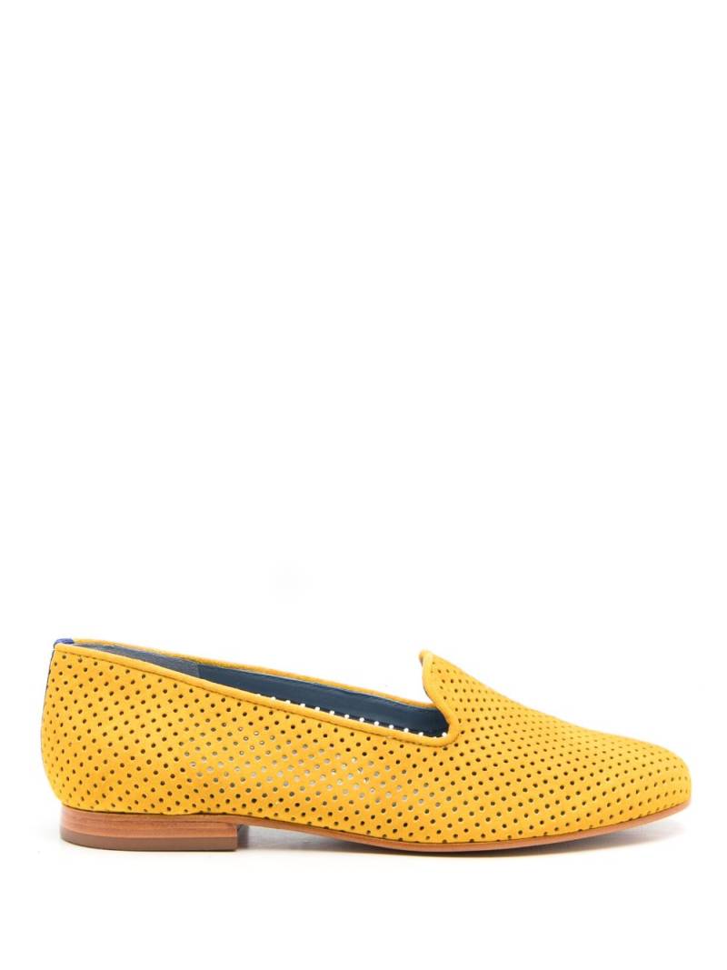 Blue Bird Shoes perforated round-toe loafers - Yellow von Blue Bird Shoes