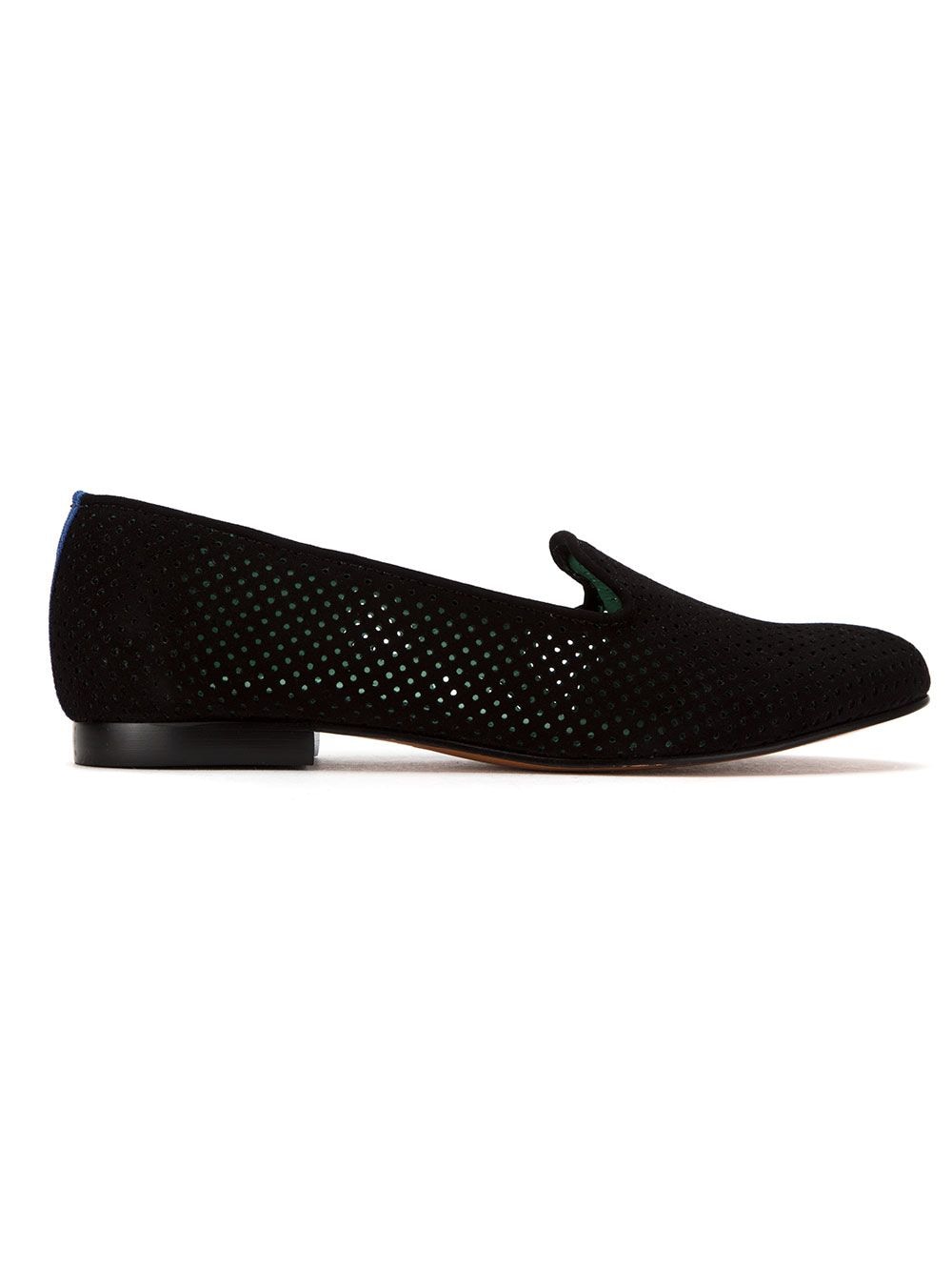 Blue Bird Shoes perforated suede loafers - Black von Blue Bird Shoes