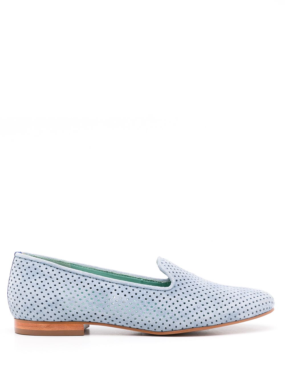 Blue Bird Shoes perforated suede loafers von Blue Bird Shoes