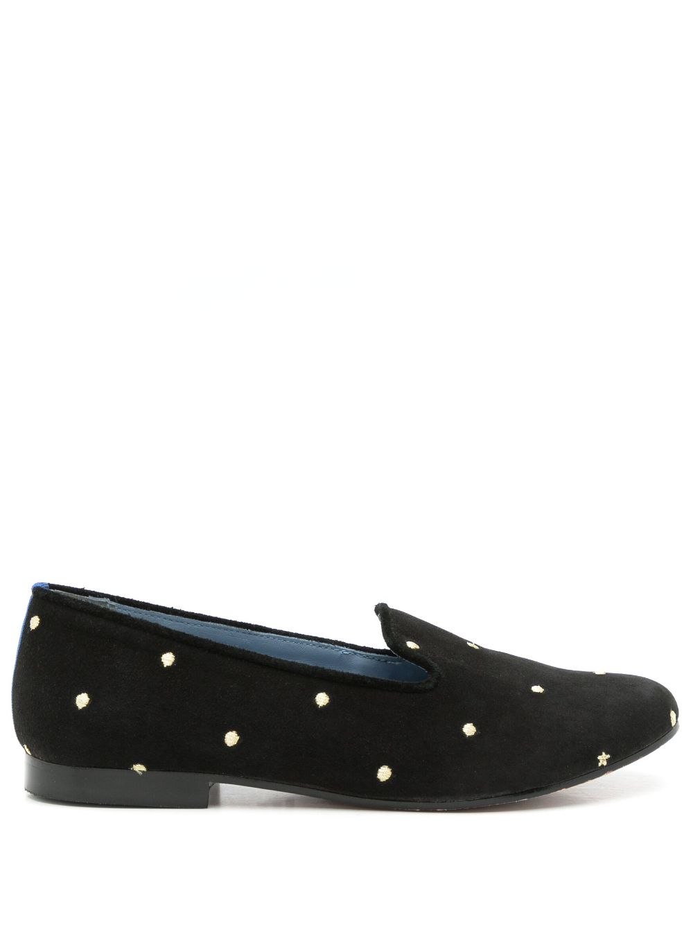 Blue Bird Shoes polka-dot embroidered loafers - Black von Blue Bird Shoes