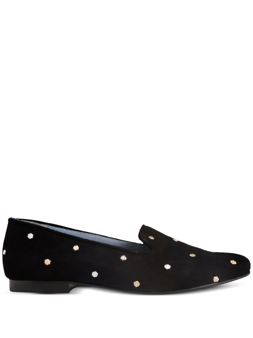 Blue Bird Shoes polka-dot embroidered loafers - Black von Blue Bird Shoes