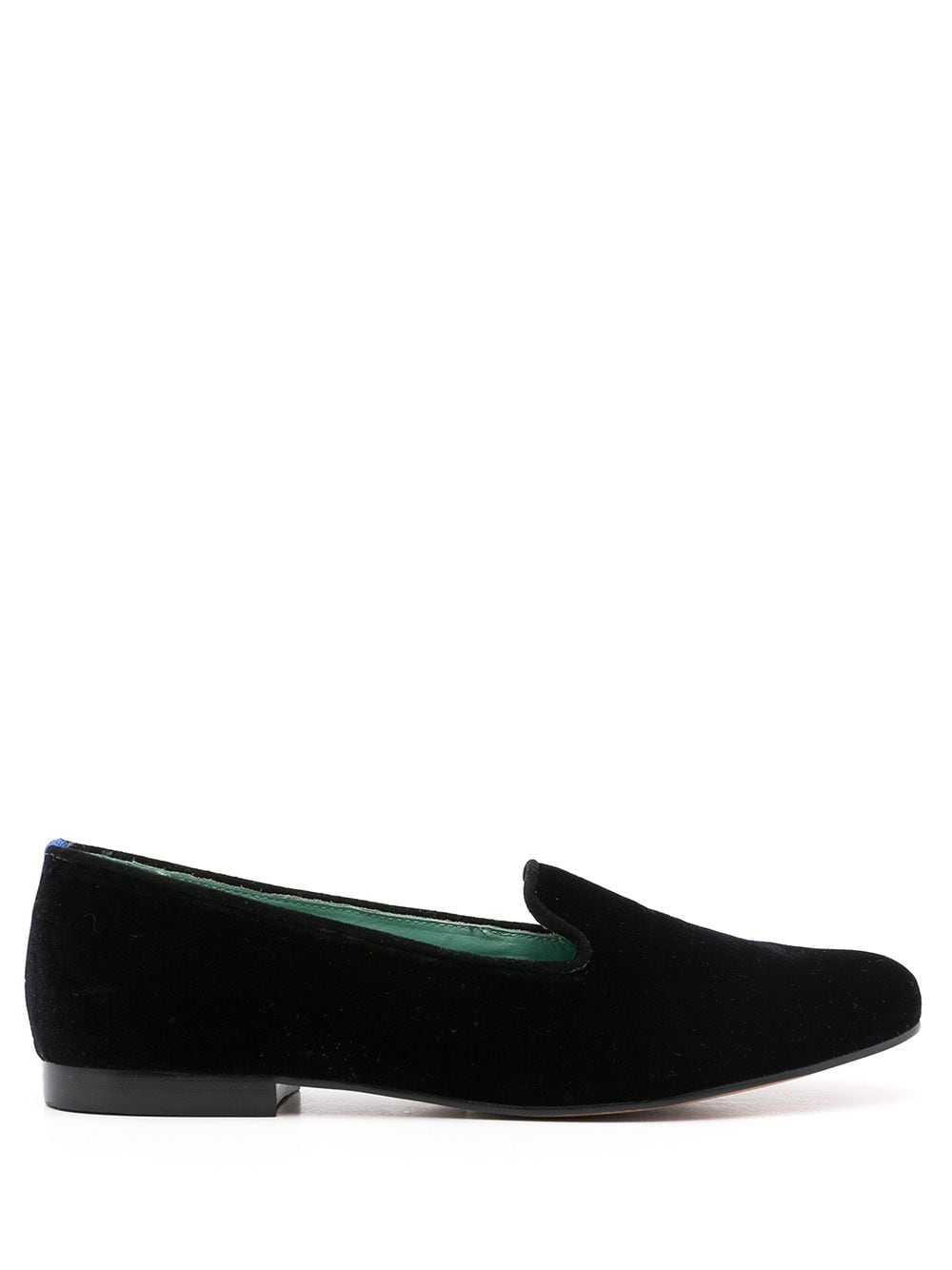 Blue Bird Shoes slip-on velvet loafers - Black von Blue Bird Shoes