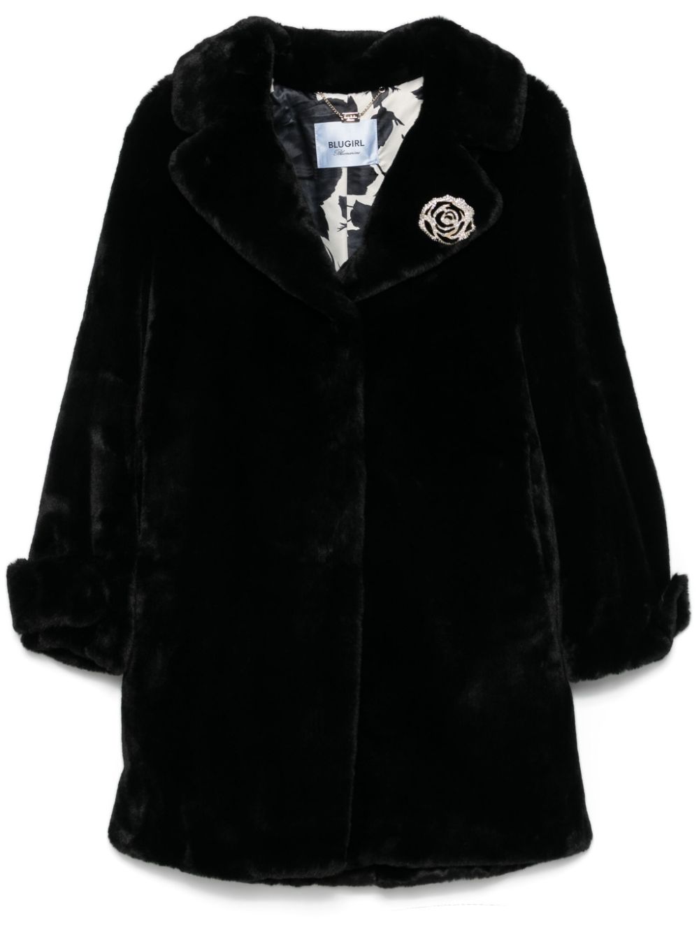 Blugirl faux-fur coat - Black von Blugirl