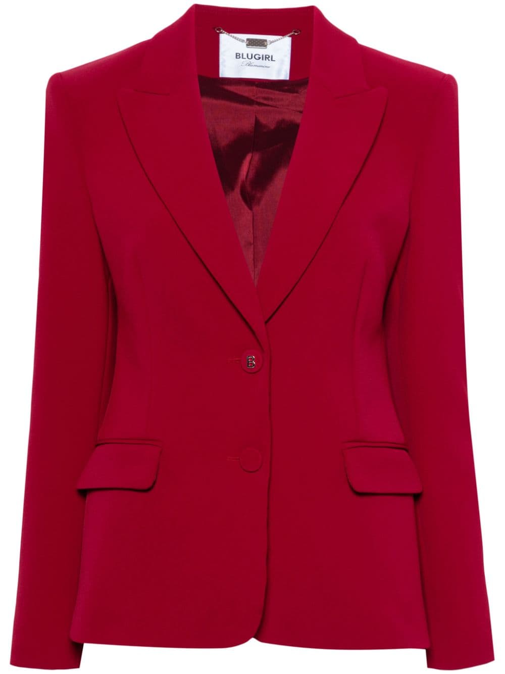 Blugirl logo-lettering blazer - Red von Blugirl