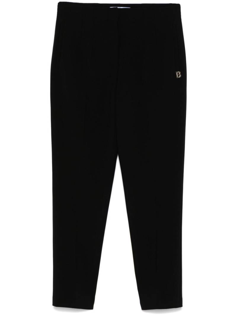 Blugirl logo-plaque tapered trousers - Black von Blugirl