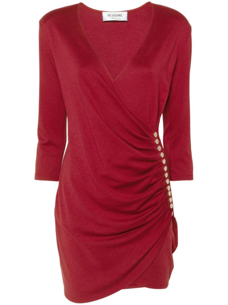 Blugirl pleated mini dress - Red von Blugirl