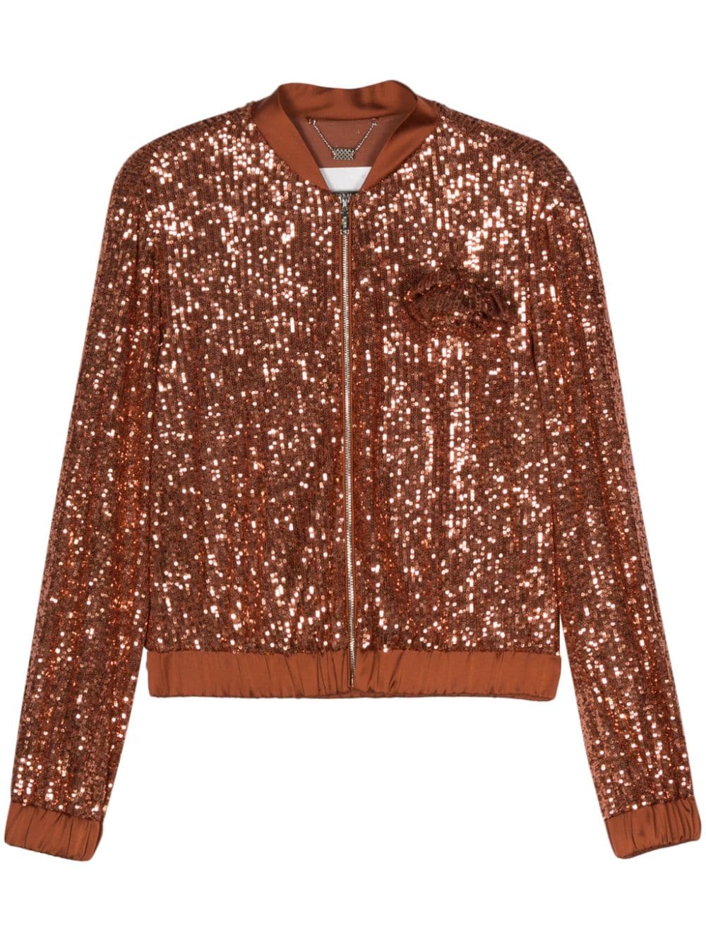 Blugirl sequin-embellished bomber jacket - Orange von Blugirl