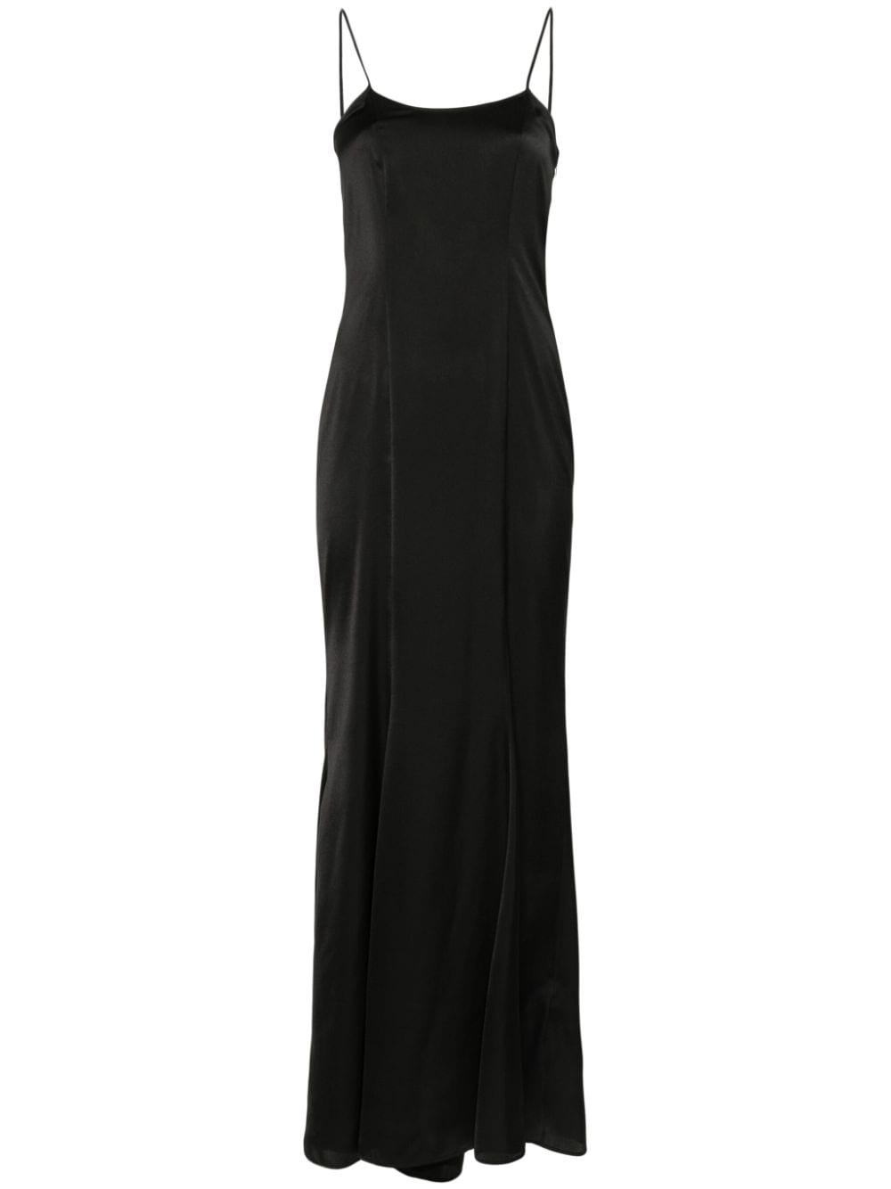 Blugirl sleeveless satin maxi dress - Black von Blugirl