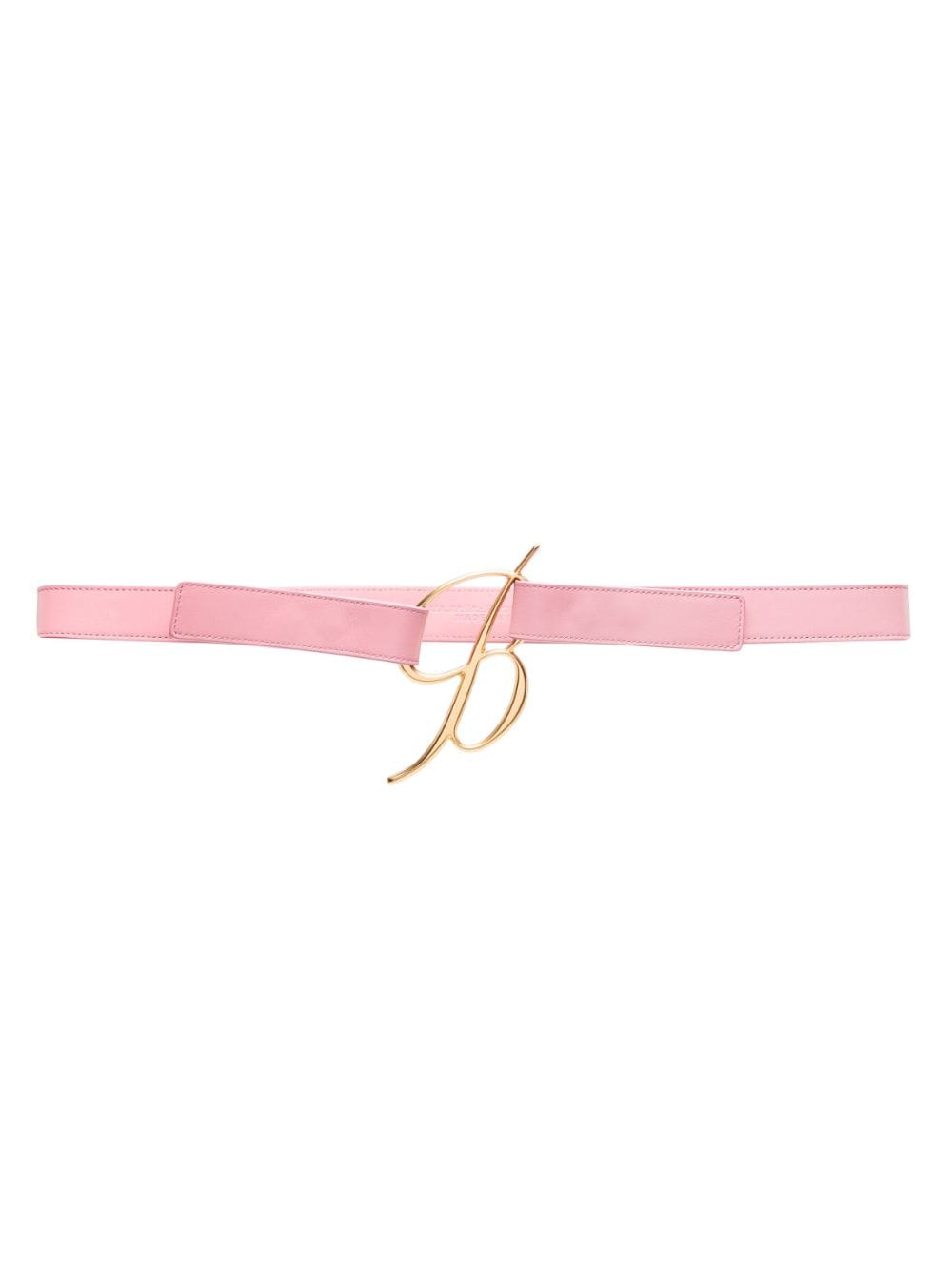 Blumarine B-buckle leather belt - Pink
