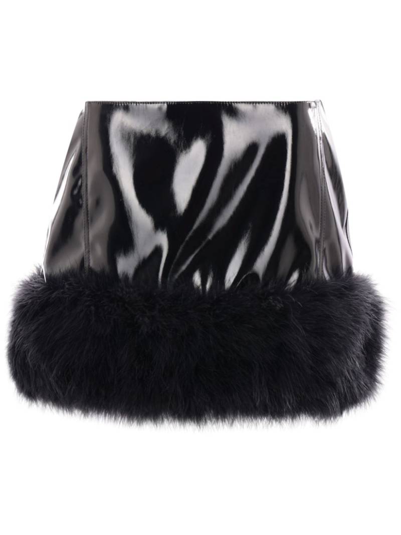 Blumarine High-Gloss Skirt - Black von Blumarine