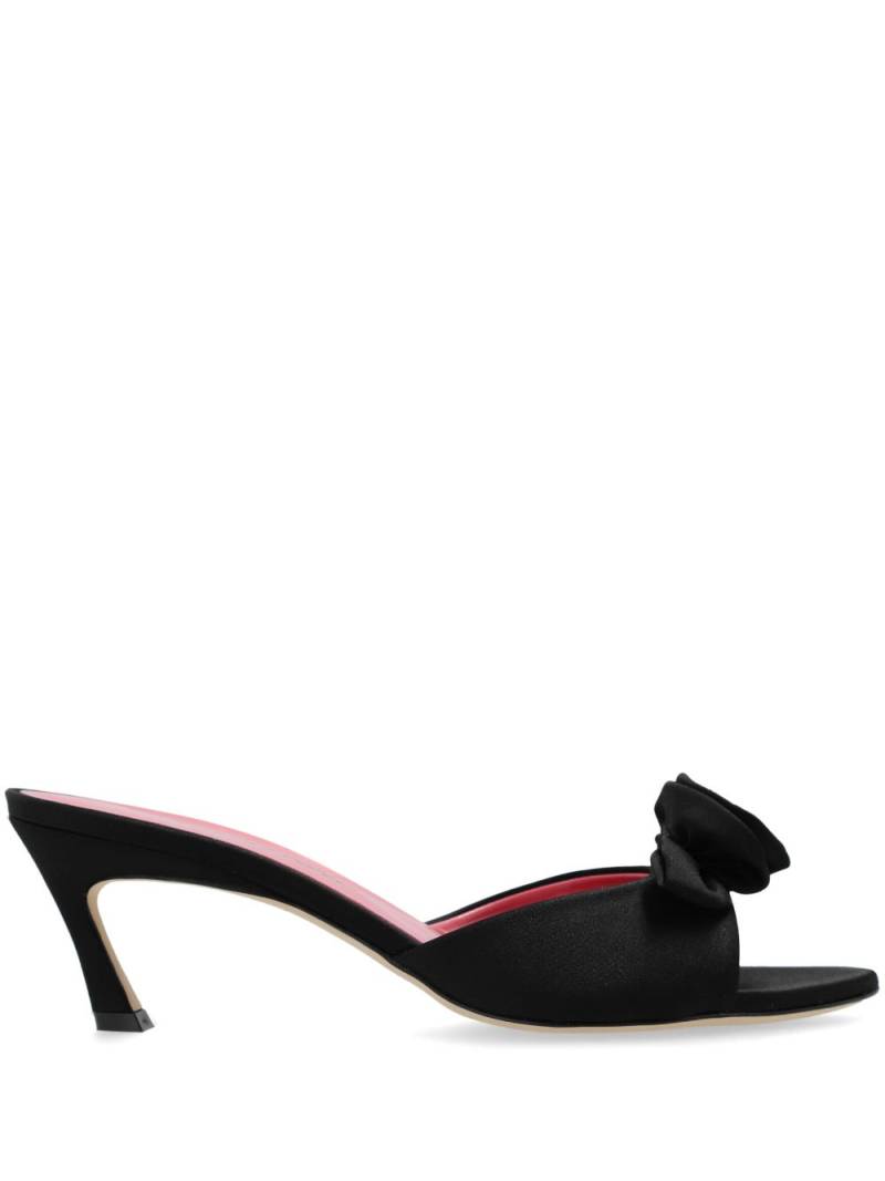 Blumarine Juliet 75mm suede mules - Black von Blumarine