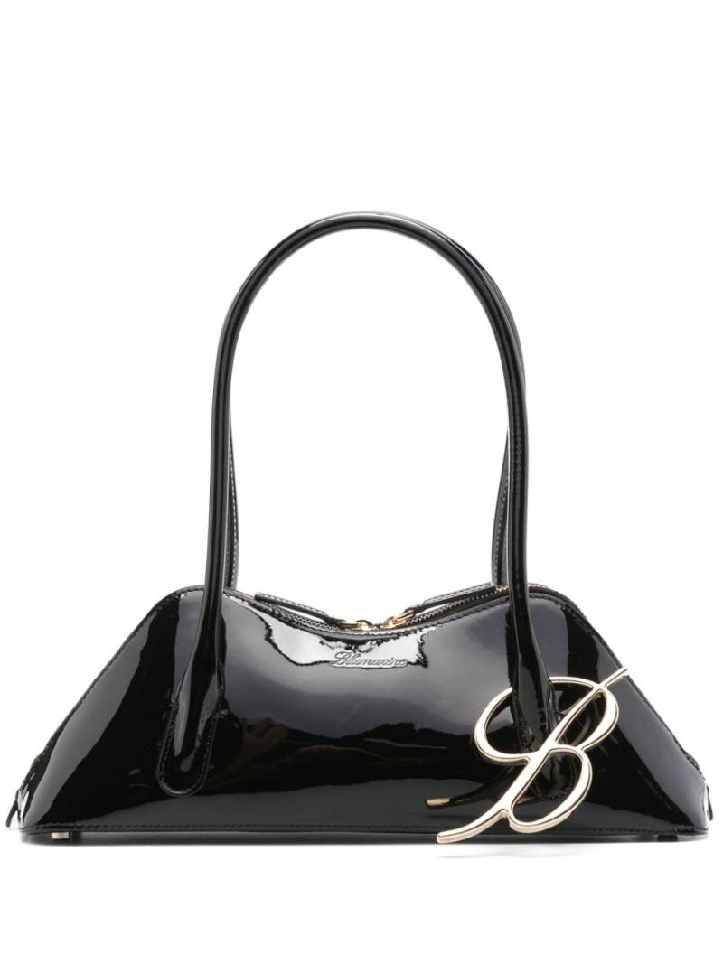 Blumarine Kiss Me leather shoulder bag - Black von Blumarine