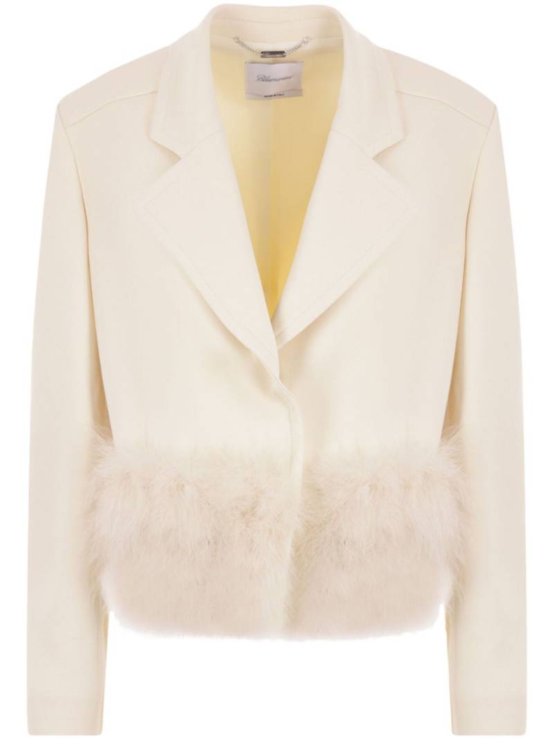 Blumarine Single Breasted Blazer - Neutrals von Blumarine