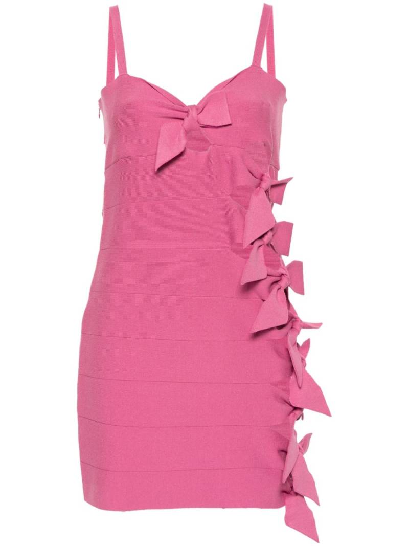 Blumarine bow-embellished cut-out minidress - Pink von Blumarine