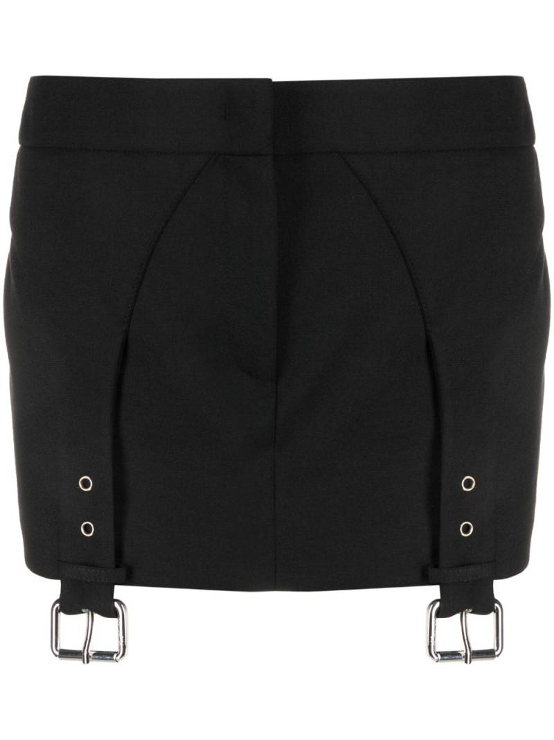 Blumarine buckle-detail straight miniskirt - Black von Blumarine