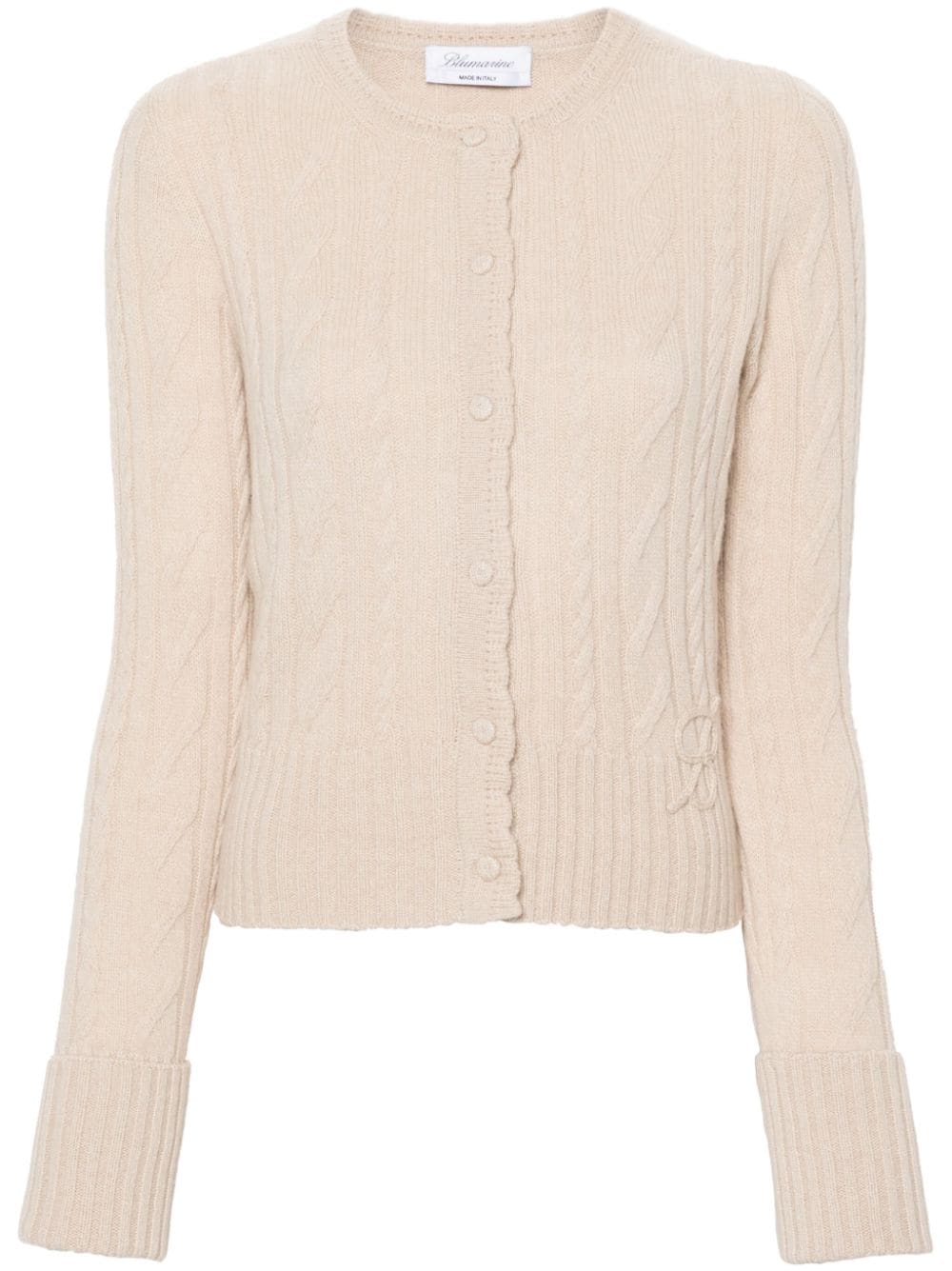 Blumarine cable-knit cardigan - Neutrals von Blumarine