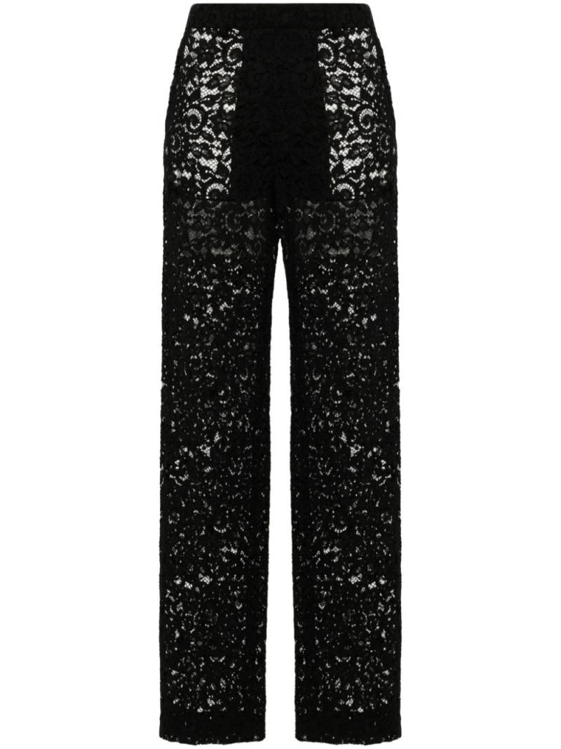 Blumarine corded-lace trousers - Black von Blumarine