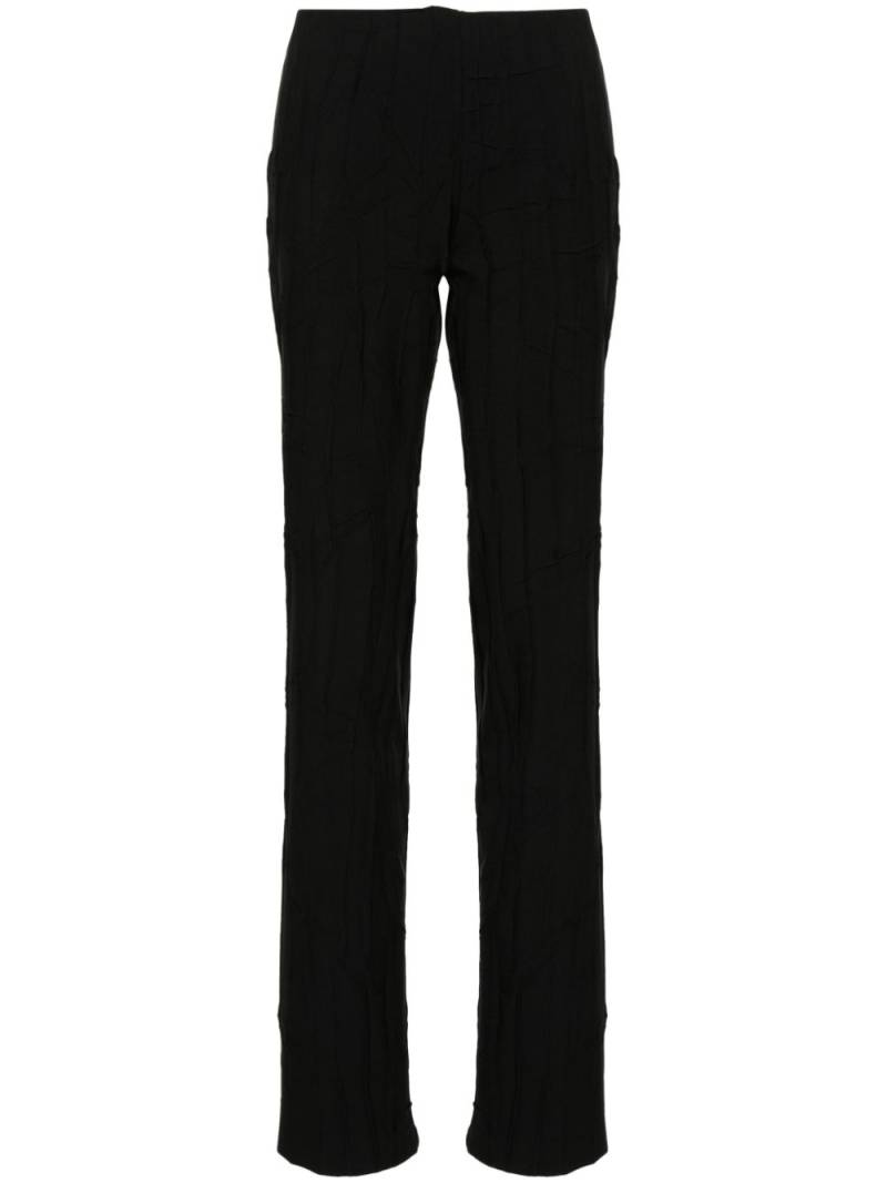 Blumarine crinkled straight-leg trousers - Black von Blumarine