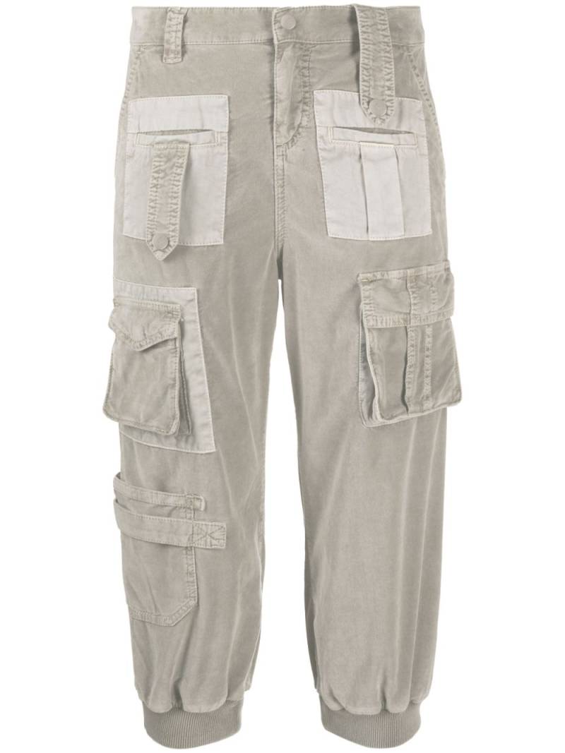 Blumarine cropped cargo trousers - Grey von Blumarine