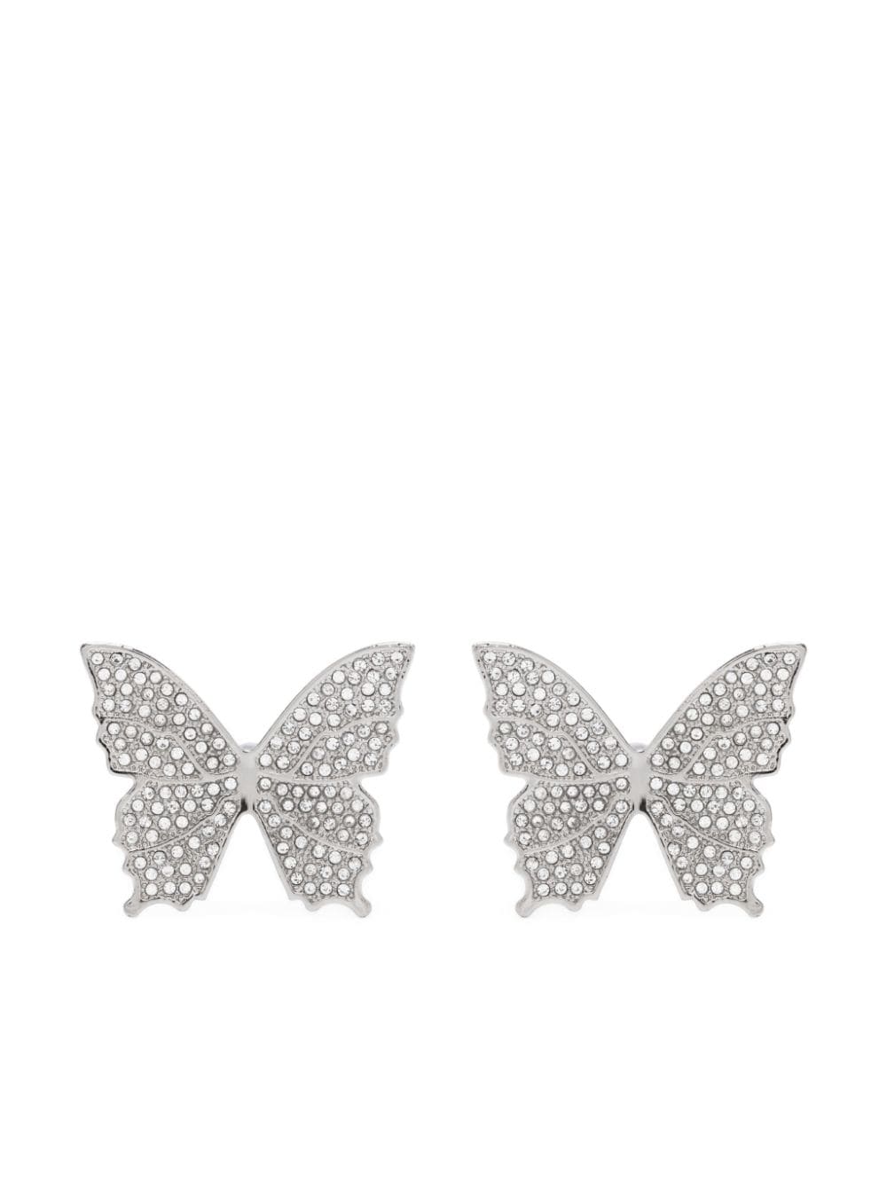 Blumarine crystal-embellished polished-finish earrings - Silver von Blumarine