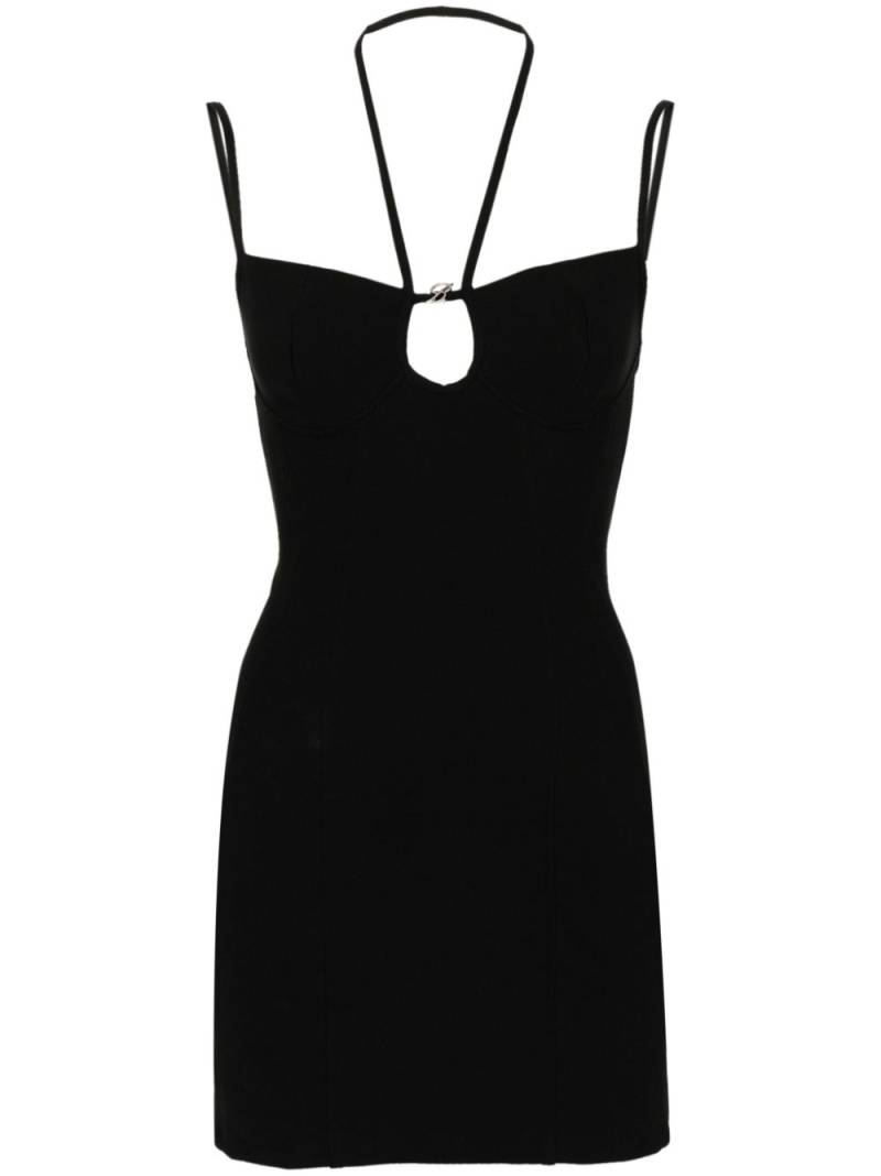 Blumarine cut-out jersey mini dress - Black von Blumarine