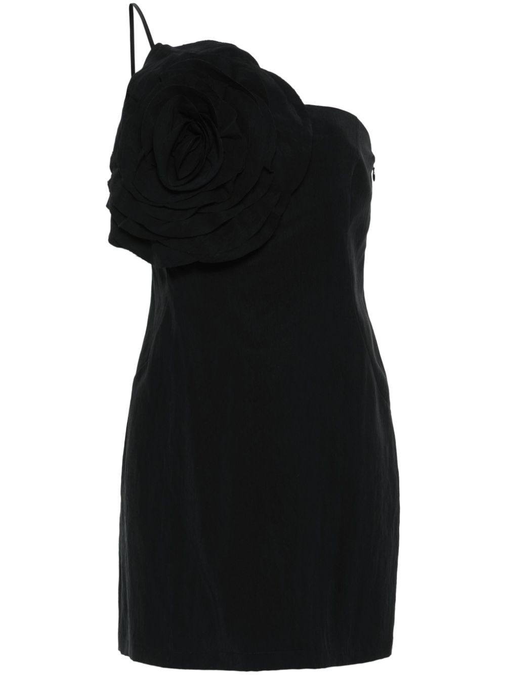 Blumarine floral-appliqué mini dress - Black von Blumarine