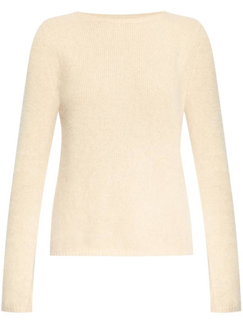 Blumarine heart-detail knitted jumper - Neutrals von Blumarine