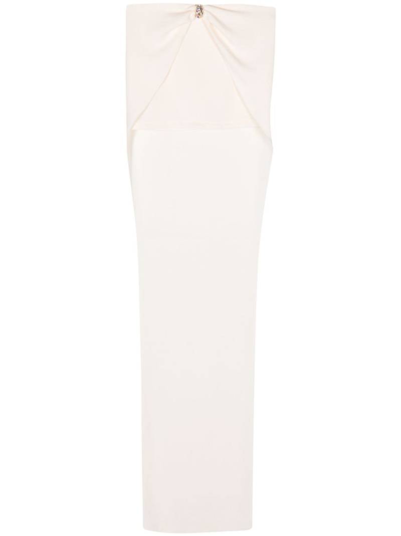 Blumarine high-waist gathered maxi skirt - White von Blumarine