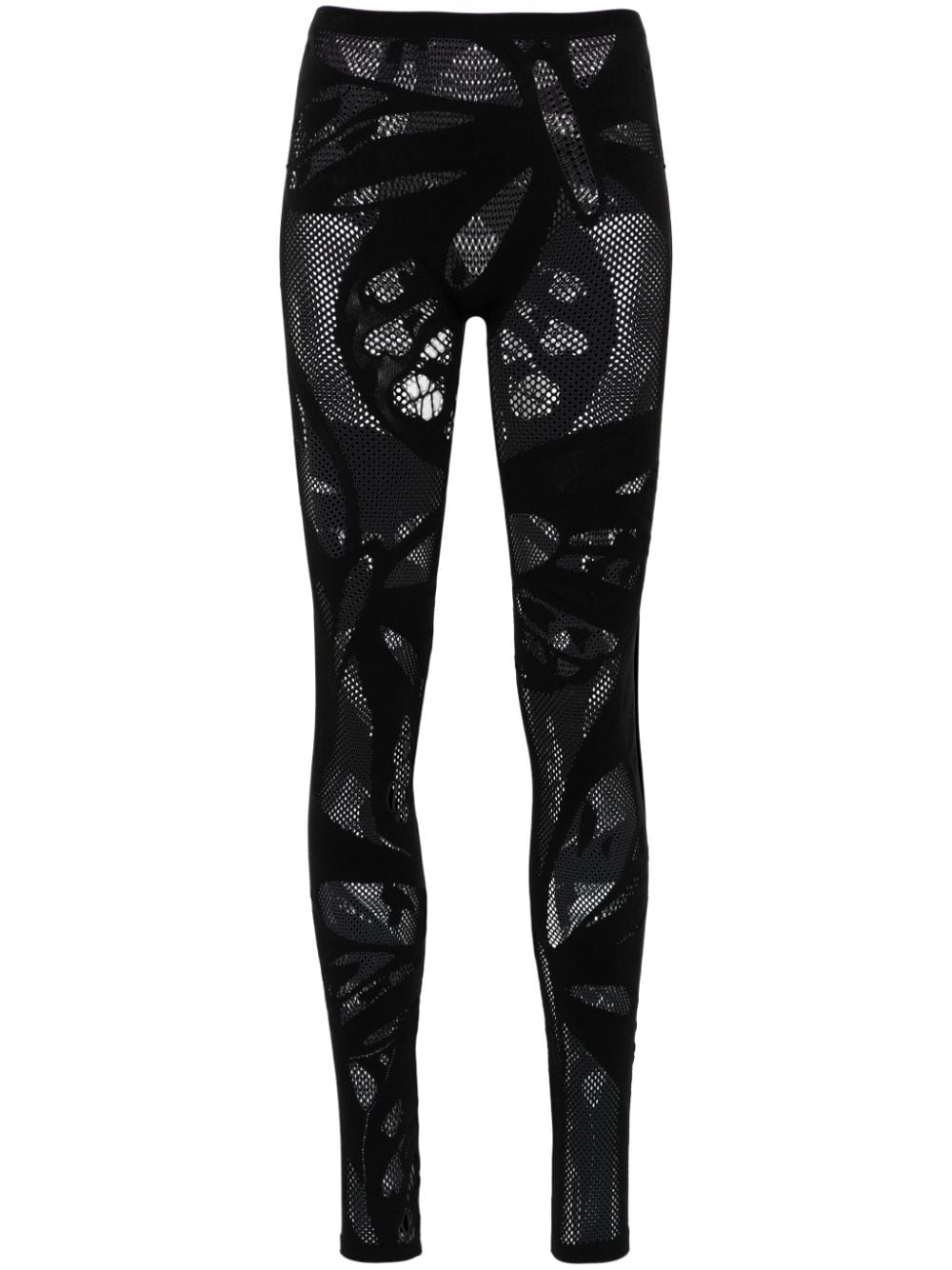 Blumarine high-waist panelled leggings - Black von Blumarine