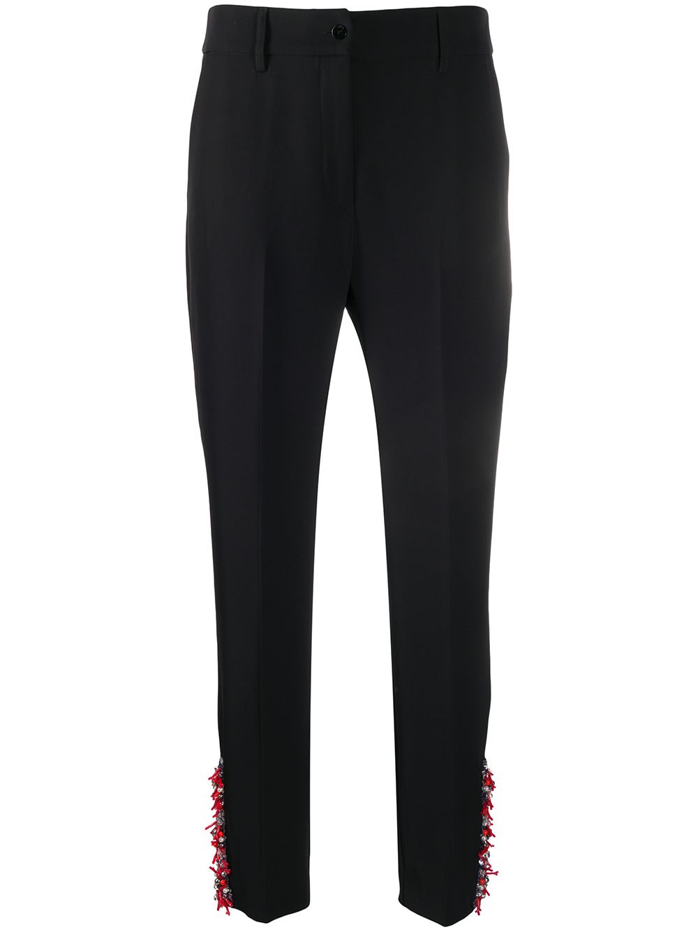 Blumarine high-waisted embellished trousers - Black von Blumarine