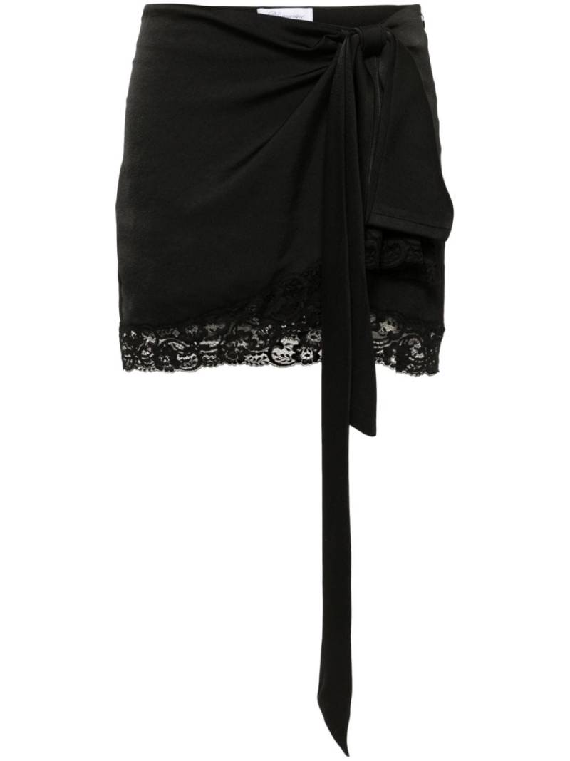 Blumarine lace-trim mini skirt - Black von Blumarine