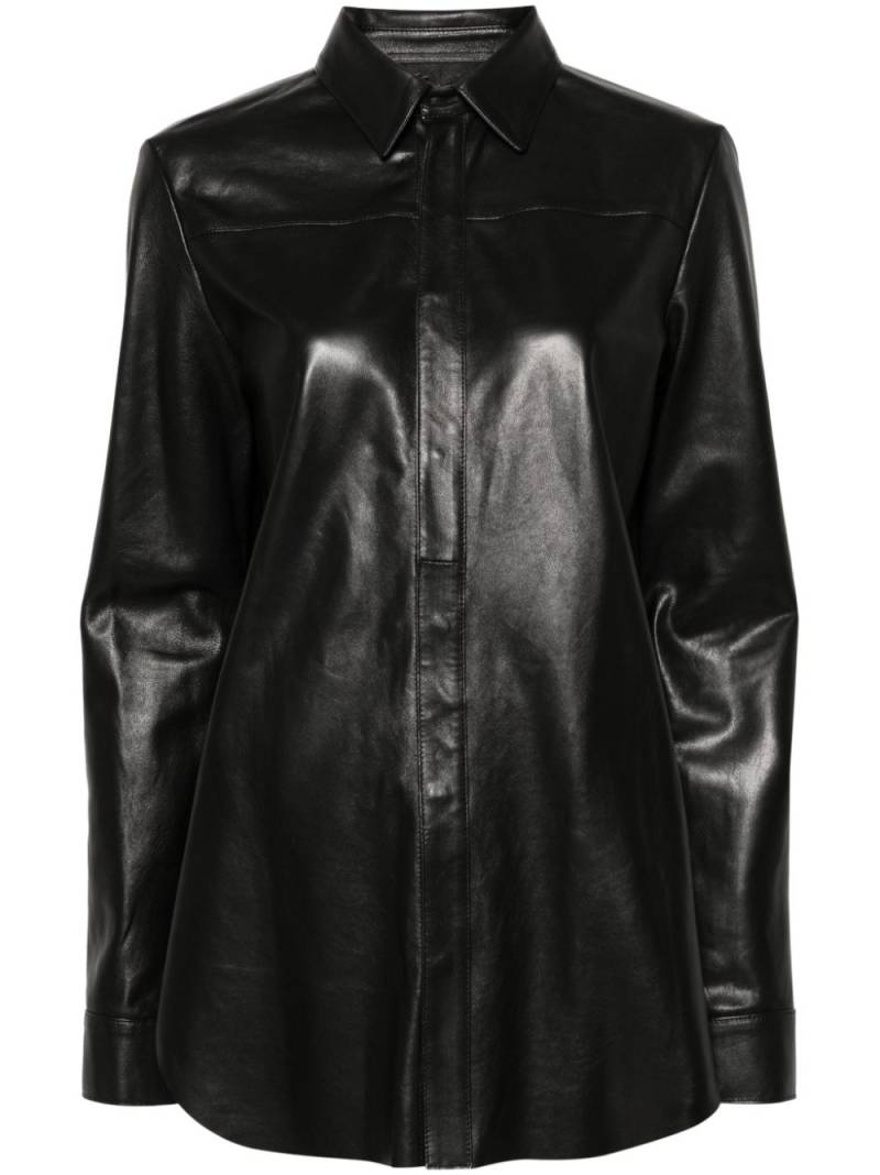 Blumarine leather shirt - Black von Blumarine