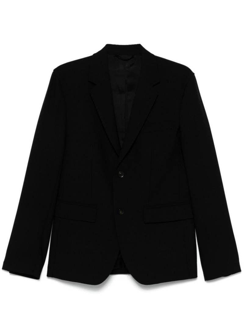 Blumarine lettering-print single-breasted blazer - Black von Blumarine