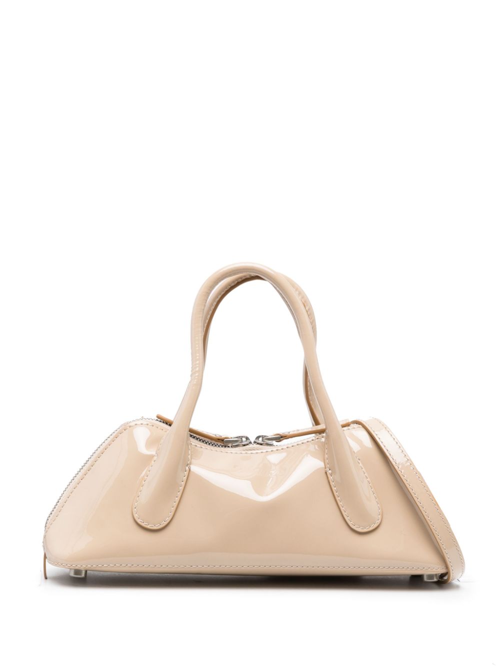 Blumarine High-shine leather tote bag - Neutrals von Blumarine