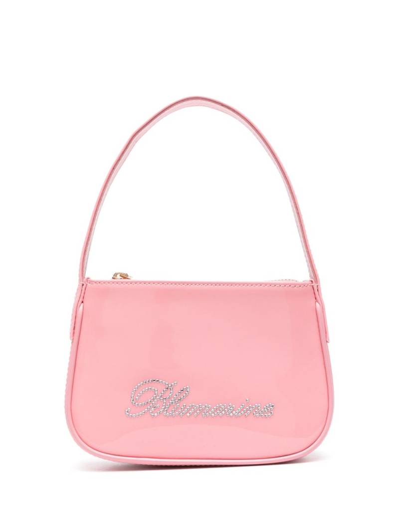 Blumarine rhinestoned leather shoulder bag - Pink von Blumarine