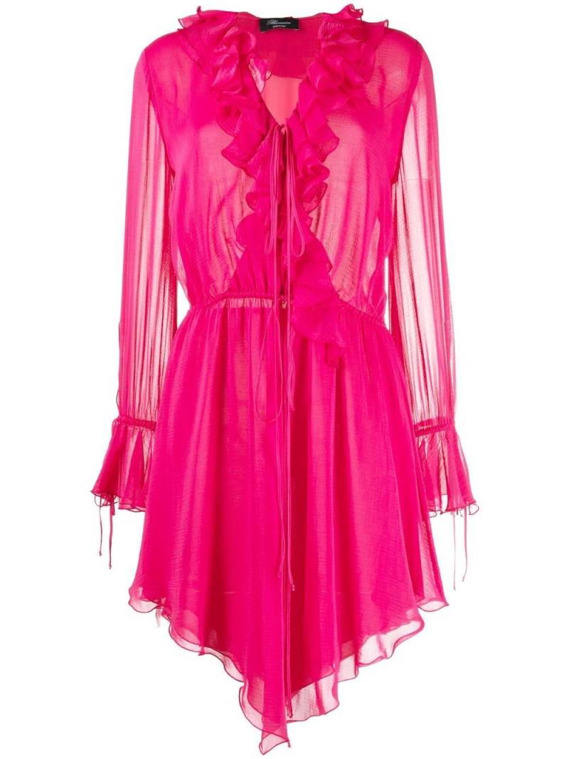 Blumarine ruffle-detail dress - Pink von Blumarine