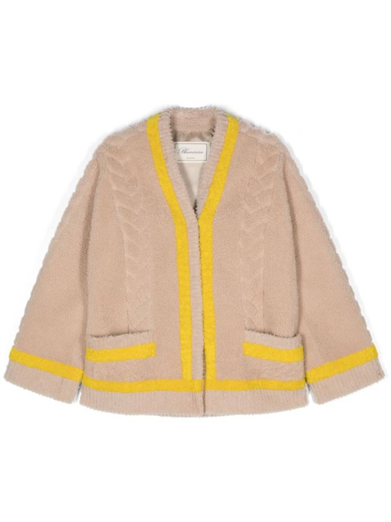 Blumarine shearling jacket - Neutrals von Blumarine