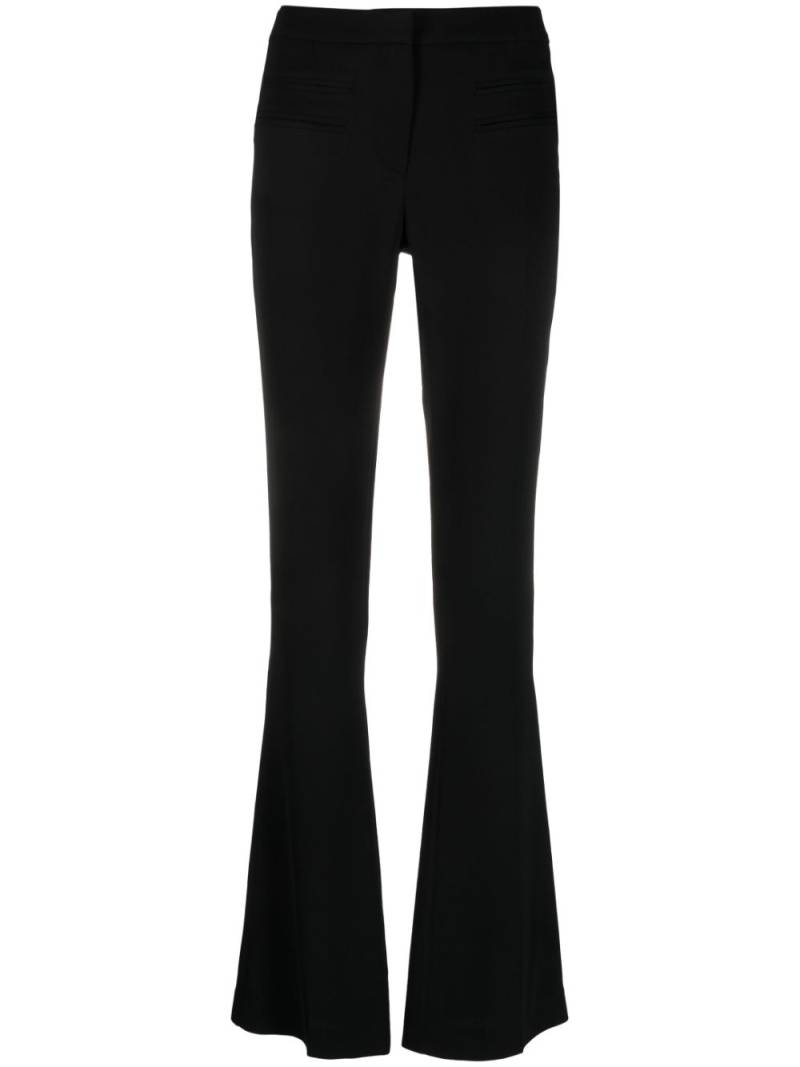 Blumarine mid-waist flared trousers - Black von Blumarine