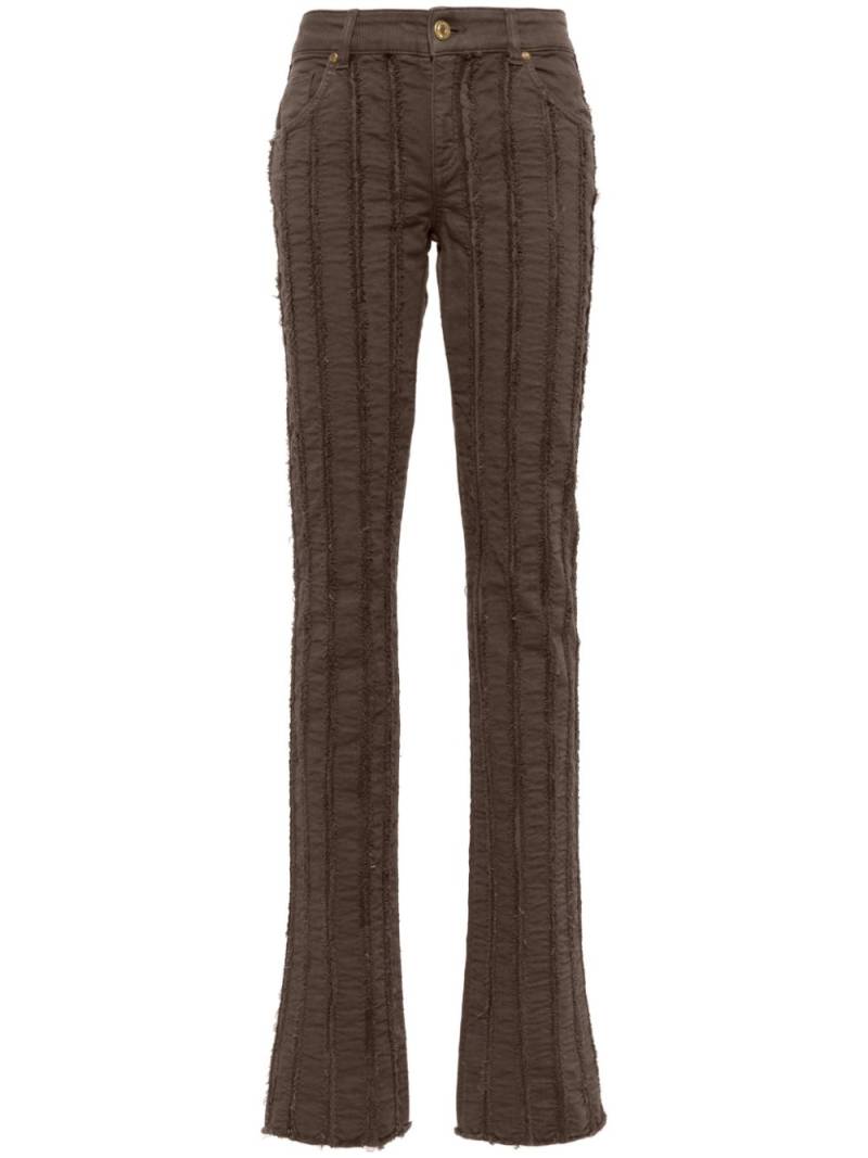 Blumarine striped straight-leg trousers - Brown von Blumarine