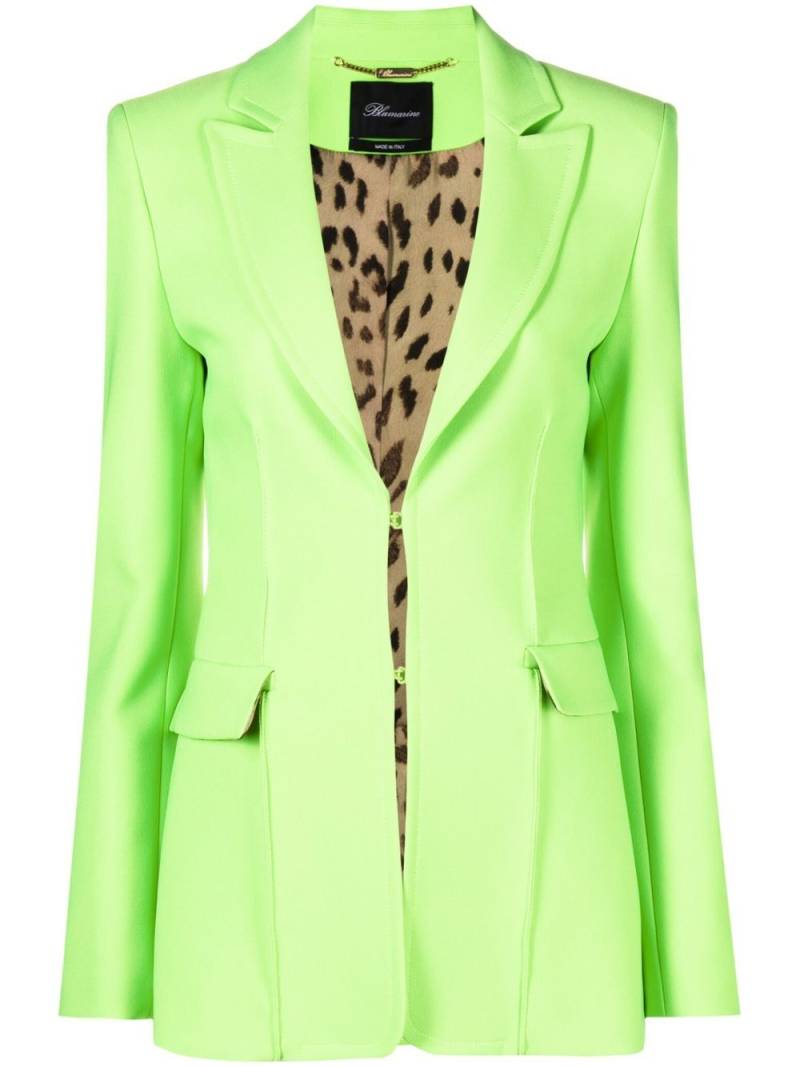 Blumarine tailored single-breasted blazer - Green von Blumarine