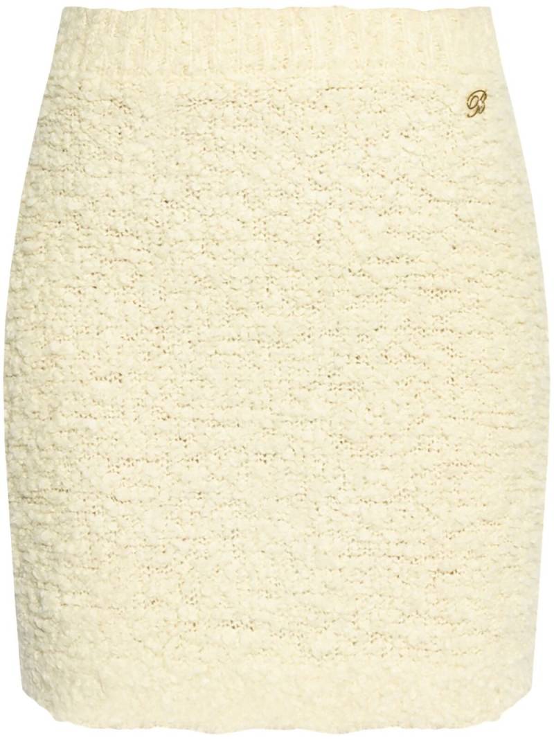 Blumarine wool fitted skirt - Neutrals von Blumarine