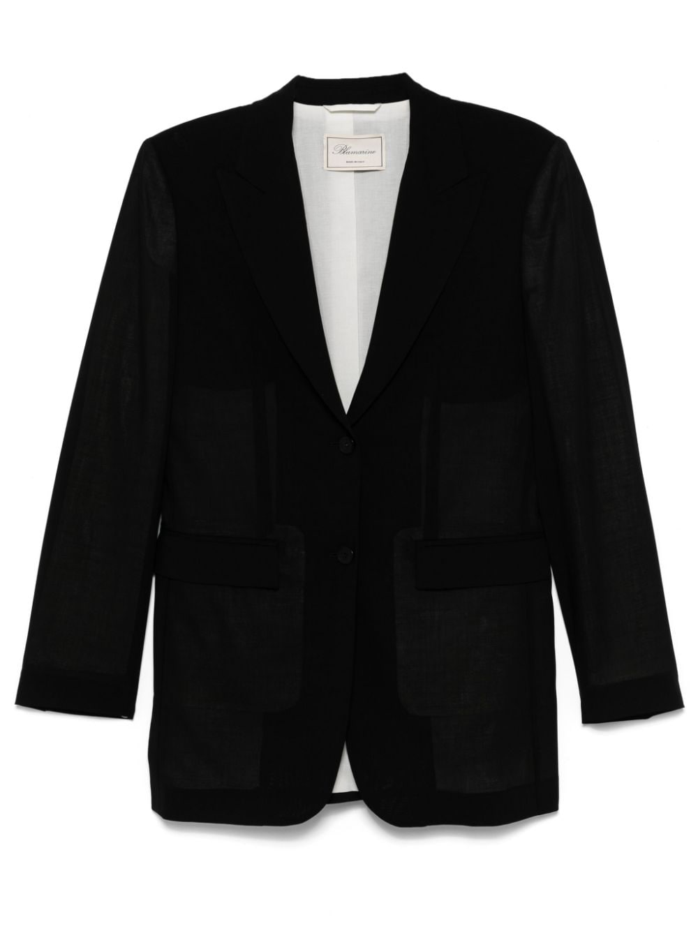 Blumarine wool single-breasted blazer - Black von Blumarine