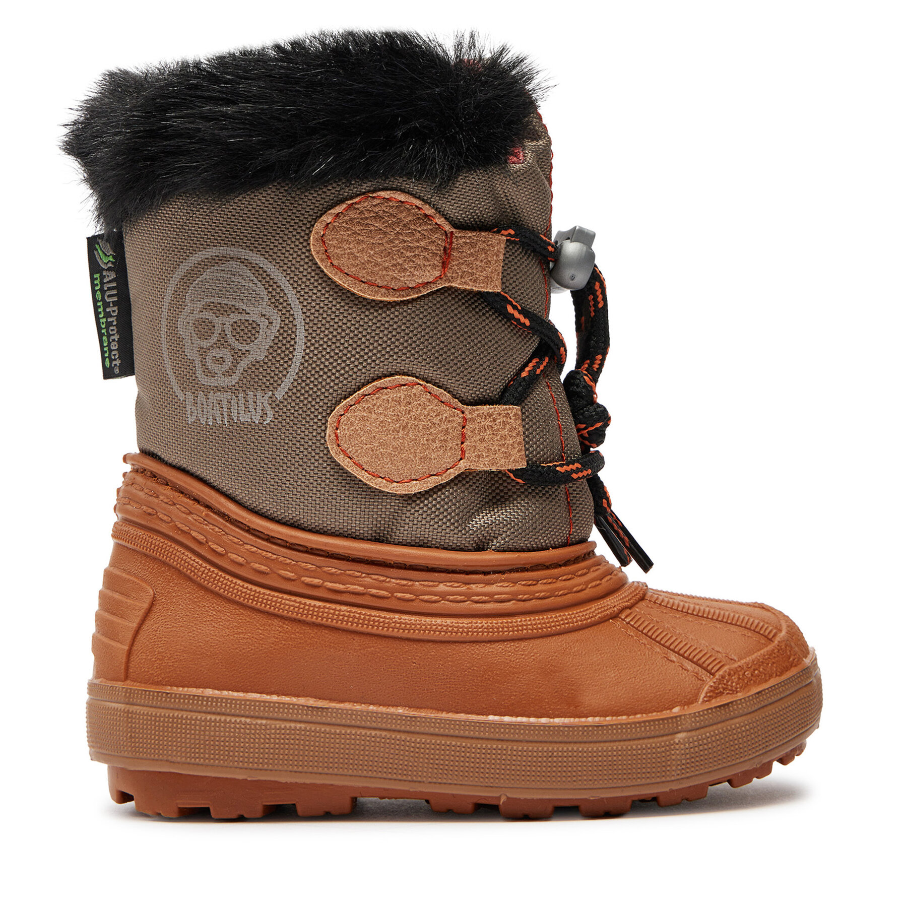 Schneeschuhe Boatilus Nippy 02 Sint. Leather Boot NN02 VAR.41NR Orange von Boatilus