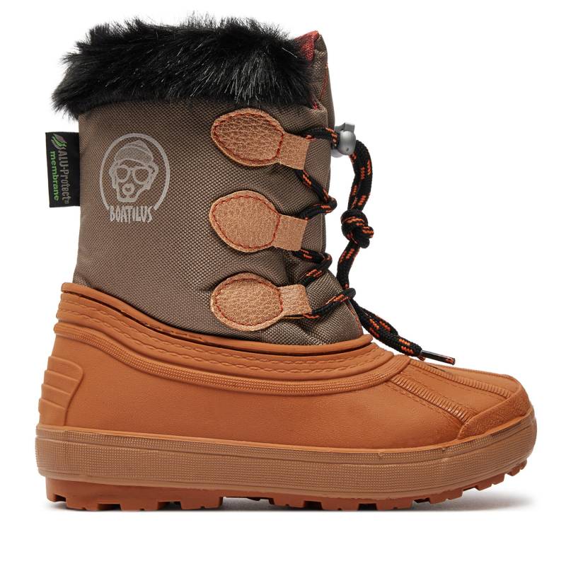 Schneeschuhe Boatilus Nippy 02 Sint. Leather Boot NN02 VAR.41NR Orange von Boatilus