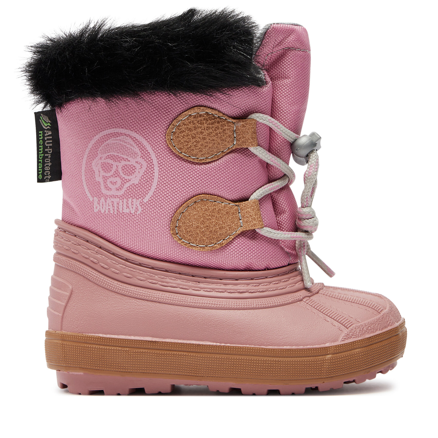 Schneeschuhe Boatilus Nippy 02 Sint. Leather Boot NN02 VAR.42MR Rosa von Boatilus