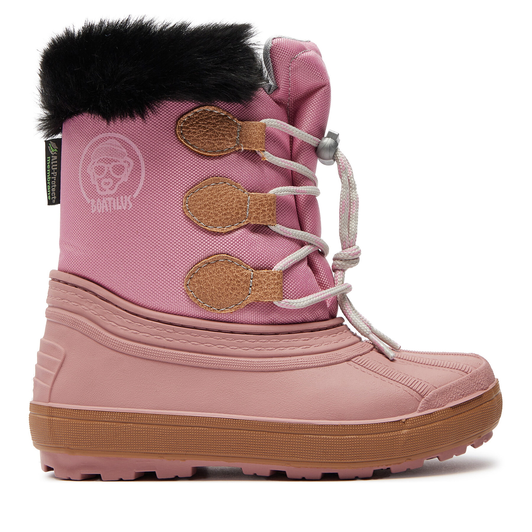 Schneeschuhe Boatilus Nippy 02 Sint. Leather Boot NN02 VAR.42MR Rosa von Boatilus