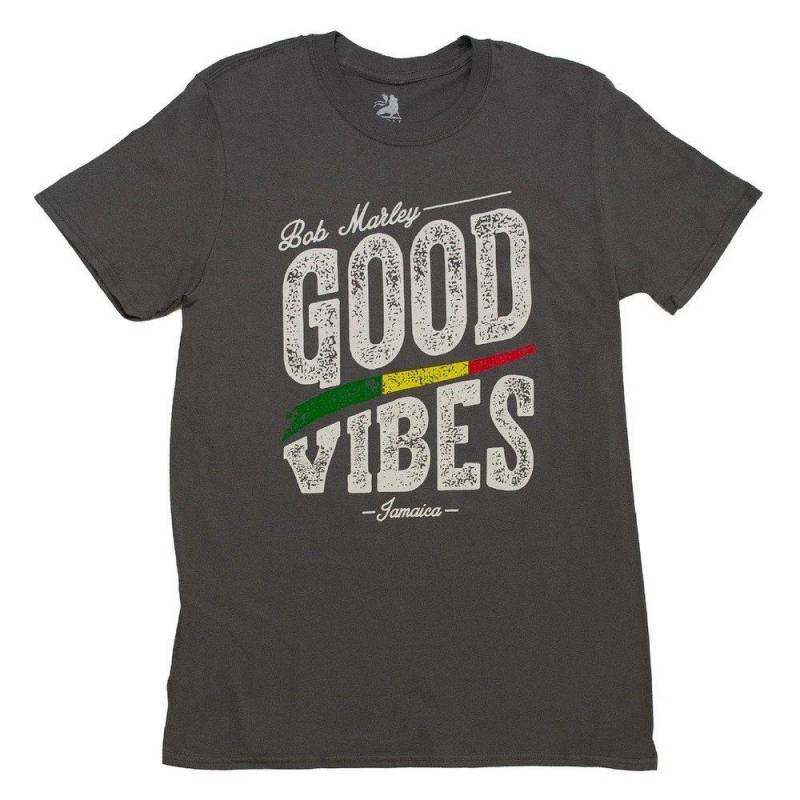 Bob Marley - Good Vibes TShirt, für Damen, Grau, Größe S von Bob Marley